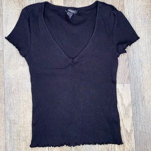 Forever 21 V-Neck Mid-drift shirt